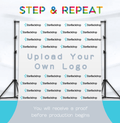 Step & Repeat Backdrop (Upload Your Custom Logo)