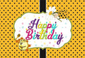 Bee Cartoon Backdrop for Birthday Party Photography