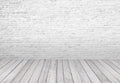 White Brick Wall White Wood Photography Backdrops