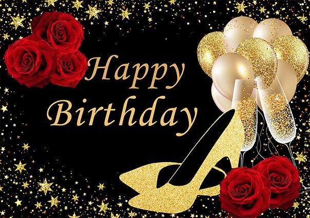 Flower Decoration Romantic Backdrop for Birthday Party Photography