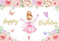 Angel Flower Photography Backdrop for Birthday Party